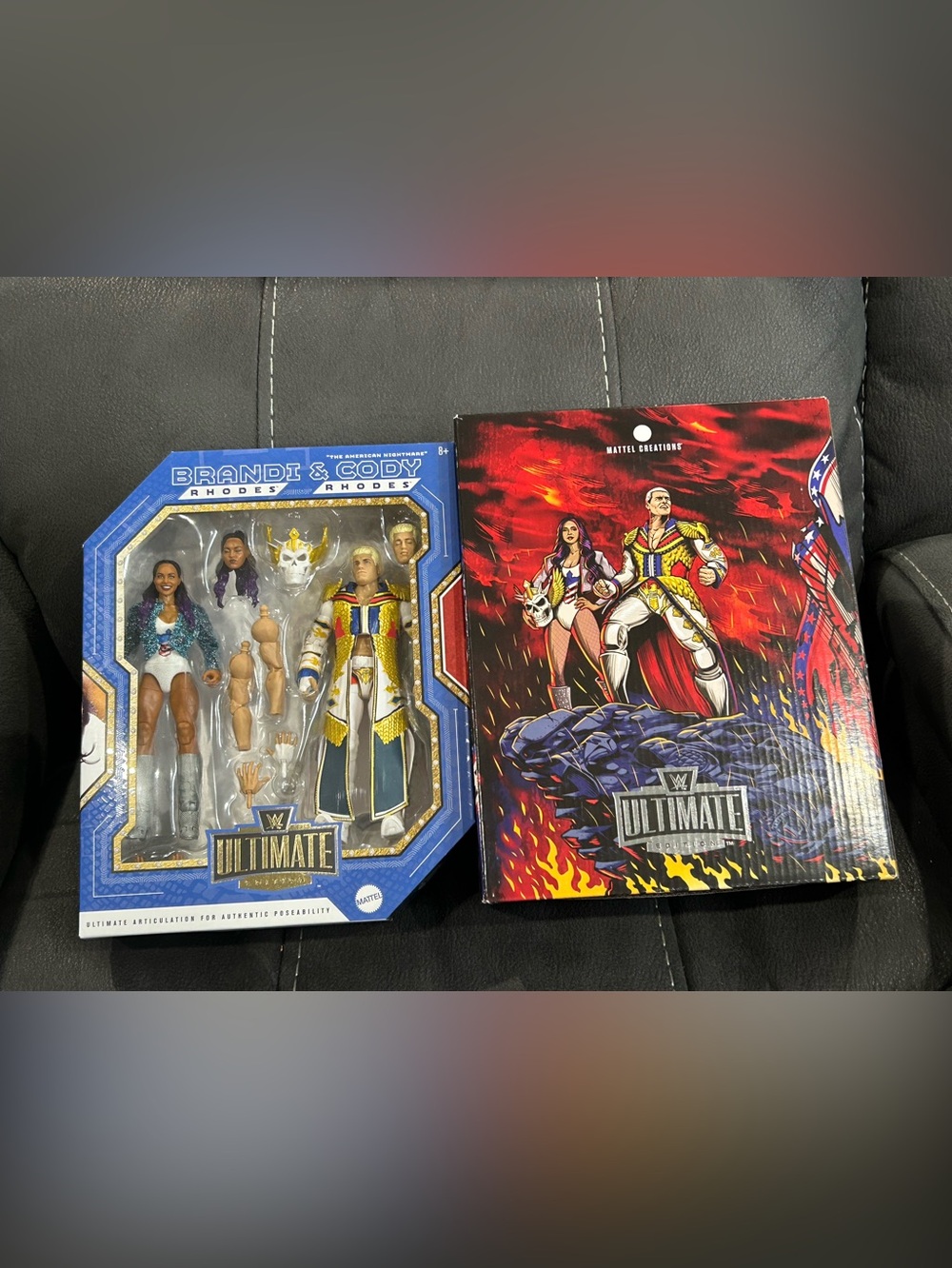 WWE Cody & Brandi Rhodes Ultimate edition 2 pack!RARE &SOLD OUT!Mattel creations